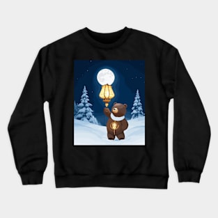 Bear with lantern Crewneck Sweatshirt